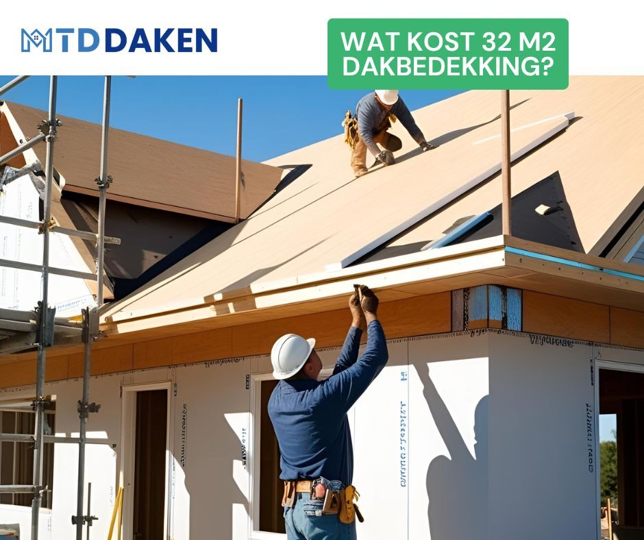 Wat kost 32 m2 dakbedekking?